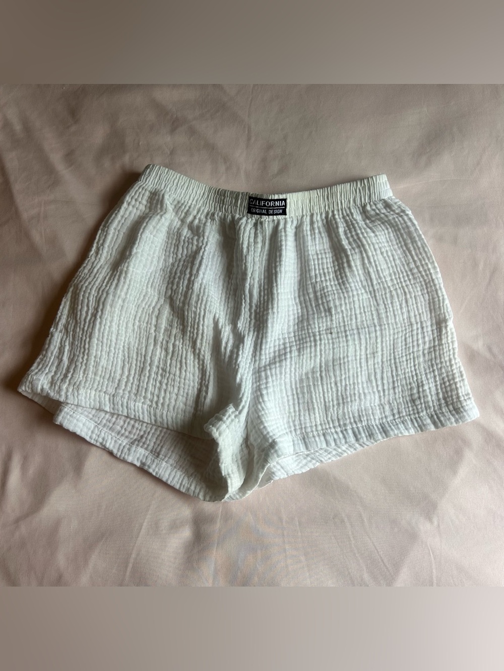 SHEIN Cotton Gauze Shorts – White – Size Small